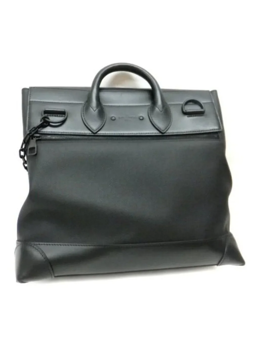 Louis Vuitton Steamer PM Shoulder Bag Taiga Canvas Black Rainbow X